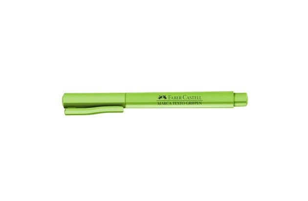 MARCA TEXTO GRIFPEN VERDE FOLHA PONTA CHANFRADA - FABER CASTELL MT/VFZF