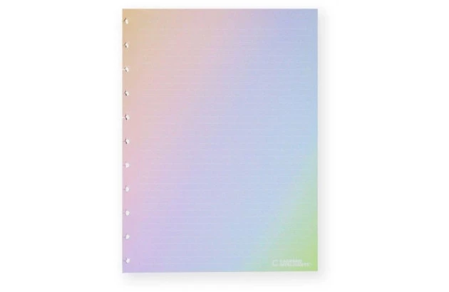 REFIL CADERNO INTELIGENTE PAUTADO GRANDE RAINBOW 120G 30 FOLHAS CIRG4023
