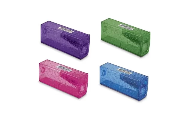 APONTADOR COM DEPÓSITO GLITZ CORES SORTIDAS - FABER CASTELL