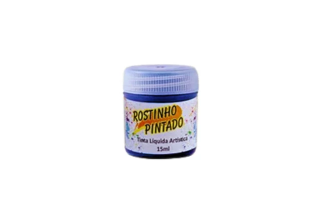 TINTA FACIAL LÍQUIDA ARTÍSTICA 15ML AZUL - ROSTINHO PINTADO 1004