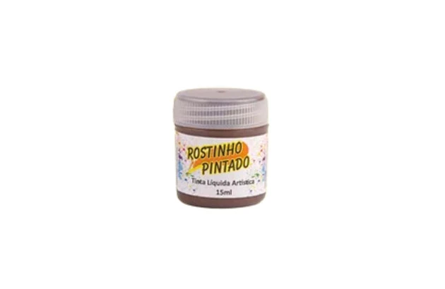 TINTA FACIAL LÍQUIDA ARTÍSTICA 15ML BRANCA - ROSTINHO PINTADO 1008