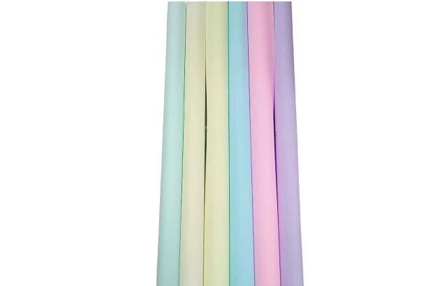 FOLHA DE PAPEL COLOR SET LISO CANDY PASTEL CORES SORTIDAS DUPLA FACE 48X66CM