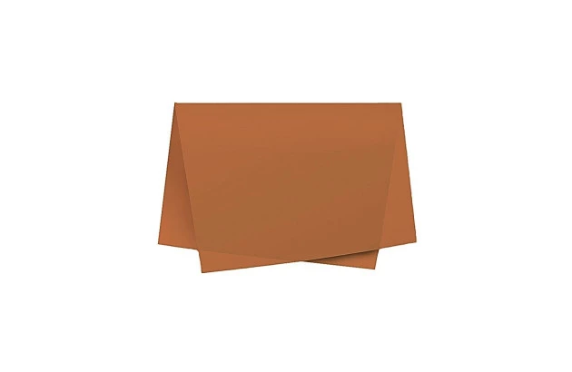 PAPEL DE SEDA MARROM 48X60 CM - FOLHA