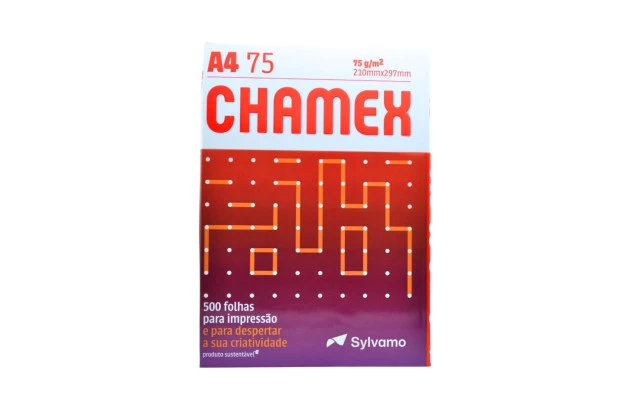 PAPEL SULFITE A4 BRANCO 75G /M² COM 500 FOLHAS 210X297 MM - RESMA CHAMEX