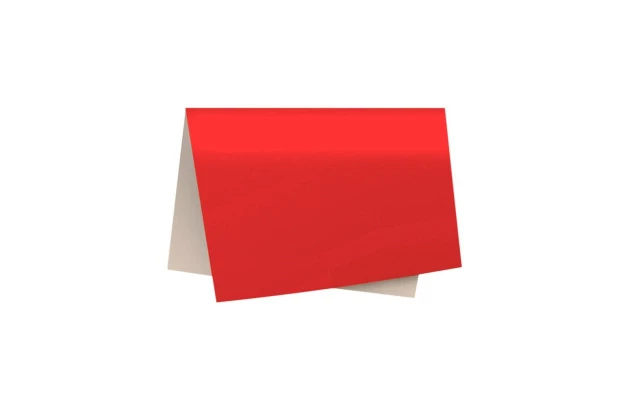 PAPEL CARTÃO FOSCO VERMELHO 48X60 CM - FOLHA