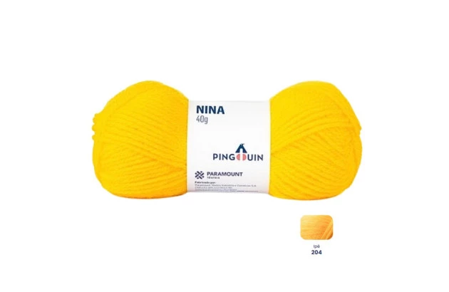 NOVELO DE LA NINA 40G AMARELO IPÊ 204 PINGOUIN