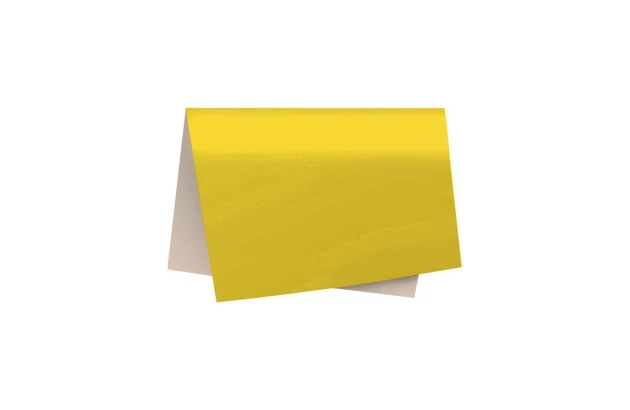 PAPEL CARTÃO FOSCO AMARELO 48X60 CM - FOLHA