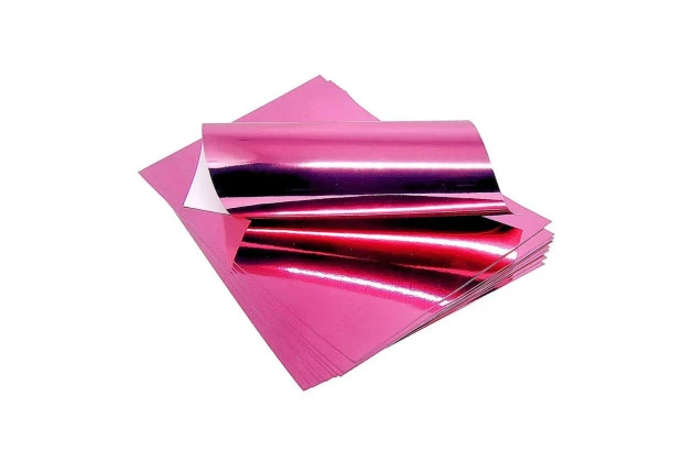 PAPEL CARTOLINA LAMINADO 48X60CM ROSA PINK - FOLHA