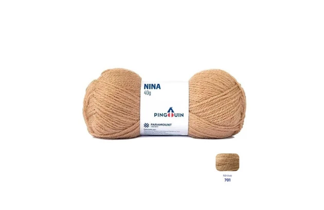NOVELO DE LA NINA 40G MARROM CLARO NINIVE 701 PINGOUIN