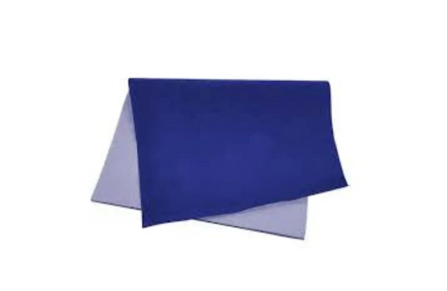 PAPEL CAMURÇA 40X60CM AZUL ESCURO - FOLHA