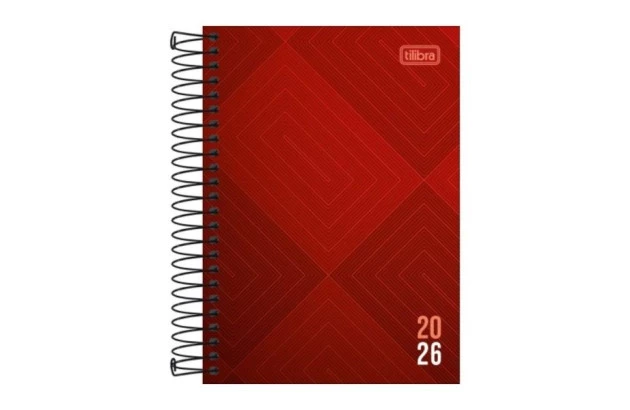 AGENDA ESPIRAL CAPA DURA  M5 ZIP 2026 TILIBRA