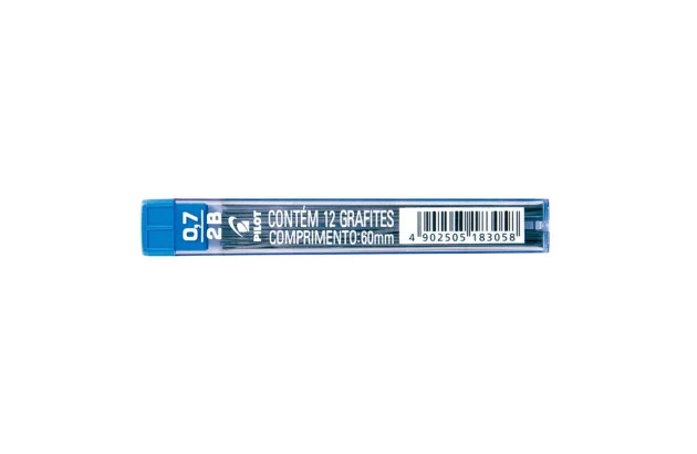 MINA DE GRAFITE 0.7 MM 2B COM 12 UNIDADES – PILOT