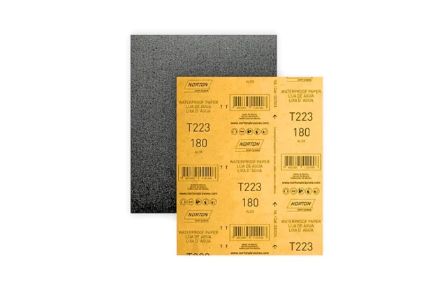 LIXA DAGUA GRÃO 180 225X275 MM T 223 NORTON - FOLHA