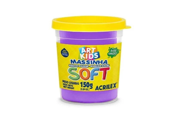 MASSA DE MODELAR SOFT VIOLETA 150G 7315 ACRILEX