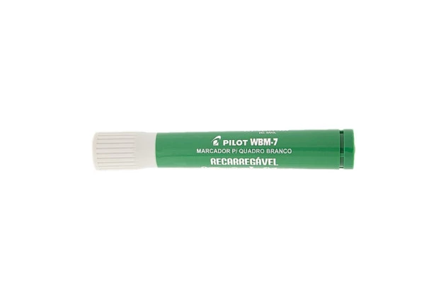 MARCADOR PARA QUADRO BRANCO RECARREGÁVEL WBM-7 VERDE PILOT | PONTA REDONDA 4.0 MM
