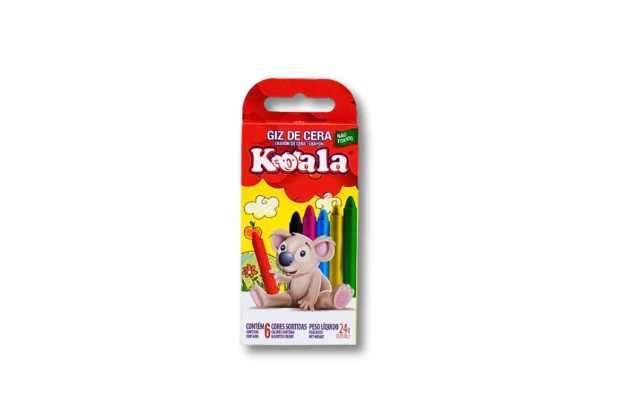 GIZ DE CERA 6 CORES 24G KOALA DELTA - 0022