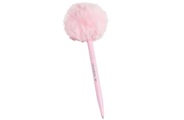 CANETA ESFEROGRÁFICA 1.0 POMPOM ROSA PINK VIBES - TINTA PRETA - LEOARTE 97913