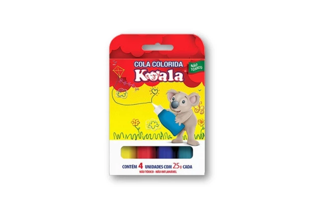 COLA COLORIDA 4 CORES 25G KOALA DELTA - 0055