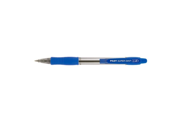 CANETA ESFEROGRÁFICA 1.0 SUPER GRIP AZUL RETRÁTIL PILOT
