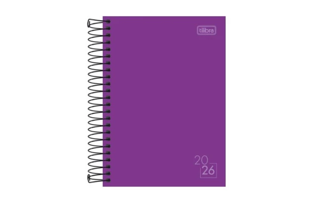 AGENDA ESPIRAL CAPA DURA M4 SPICE CORES 2026 TILIBRA