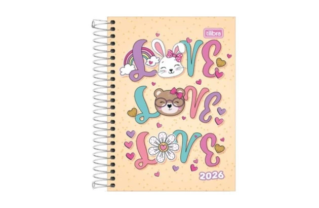 AGENDA ESPIRAL CAPA DURA M5 SPICE F 2026 TILIBRA