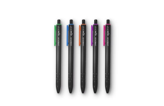 CANETA ESFEROGRÁFICA RETRÁTIL 0.7 CARBON LINE CORES SORTIDAS JOCAR OFFICE 102999