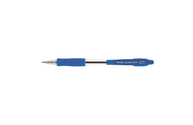 CANETA ESFEROGRÁFICA 0.7 SUPER GRIP AZUL RETRÁTIL PILOT