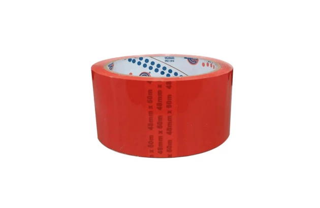 FITA ADESIVA PP 32 COLORIDO 48X50 VERMELHO EUROCEL