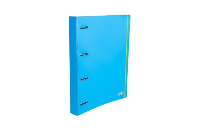 FICHARIO PASTA 4 ARGOLAS PP FULL COLOR AZUL DELLO