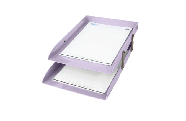 CAIXA CORRESPONDÊNCIA ARTICULÁVEL DUPLA LILÁS PASTEL SERENA DELLO