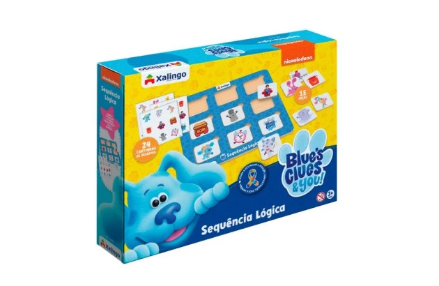 JOGO EDUCATIVO SEQUENCIA LÓGICA BLUES CLUES XALINGO - LINHA INCLUSIVA