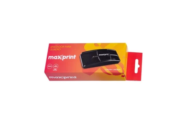 APAGADOR PARA QUADRO BRANCO PRETO MAXPRINT