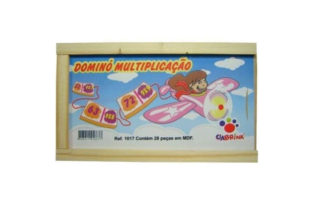 BRINQUEDO DOMINO MULTIPLICACAO CIA BRINK