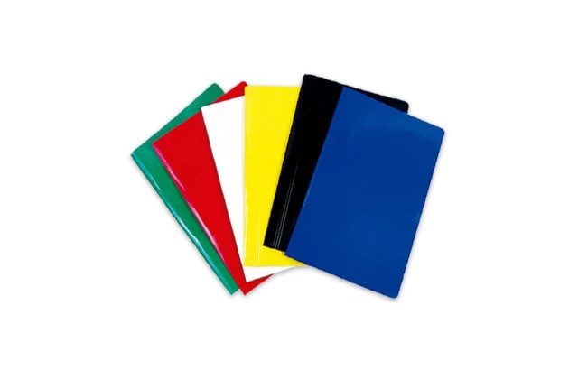 PASTA GRAMPO TRILHO PLÁSTICO PAPEL CARTÃO DUPLEX 250G/M² OFÍCIO AMARELO - UNIDADE | FRAMA