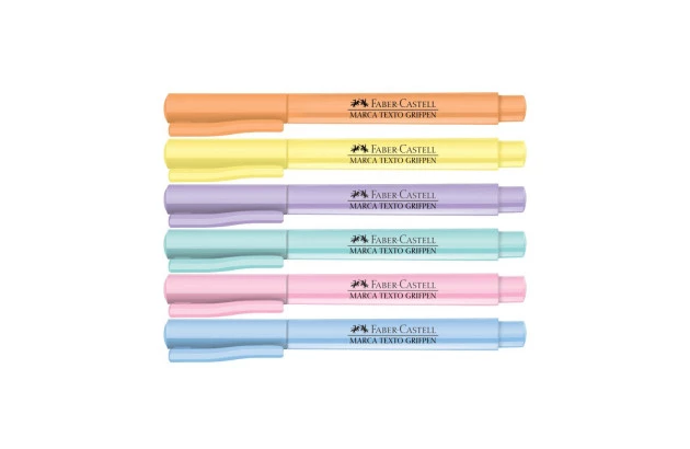 MARCA TEXTO GRIFPEN AZUL PASTEL FABER CASTELL