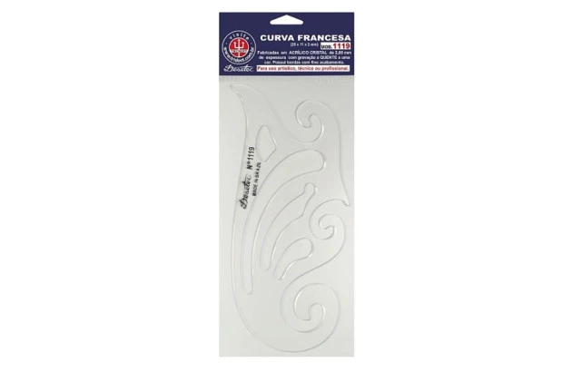CURVA FRANCESA 25 X 11CM MODELO 1119 - TRIDENT