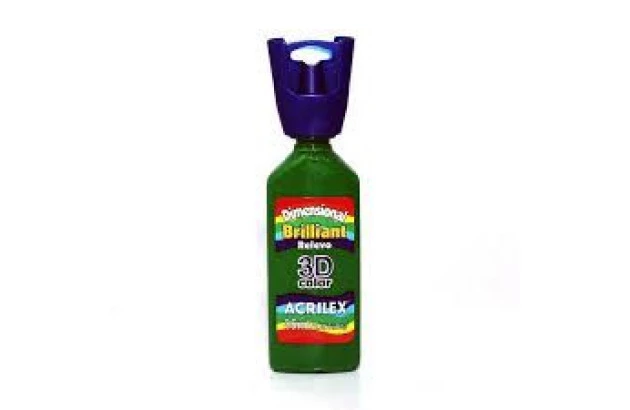 TINTA RELEVO 3D DIMENSIONAL BRILLIANT 35ML VERDE MUSGO 513 ACRILEX