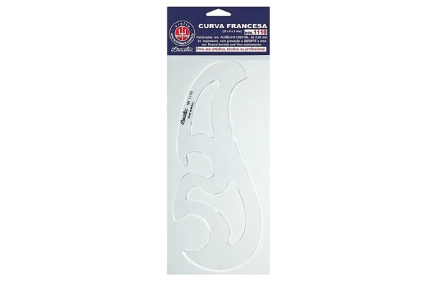 CURVA FRANCESA 22 X 9CM MODELO 1110 - TRIDENT