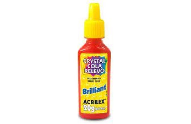 COLA RELEVO BRILLIANT VERMELHO FOGO 507 20G ACRICOR | ACRILEX 3120