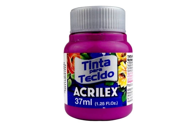 TINTA PARA TECIDO FOSCA 37ML MAGENTA 549 ACRILEX 4140