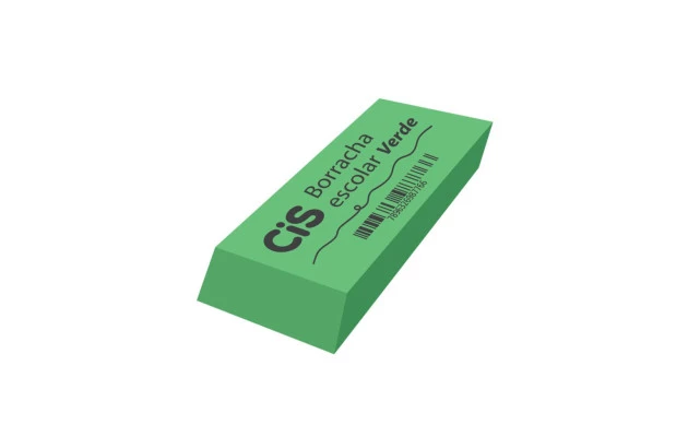 BORRACHA ESCOLAR VERDE CIS