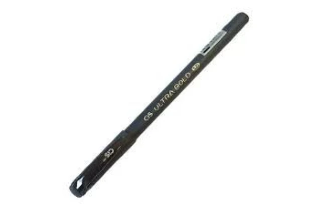 CANETA ESFEROGRÁFICA 1.0 ULTRA BOLD PRETA CIS - PONTA AGULHA 2 VEZES MAIS TINTA