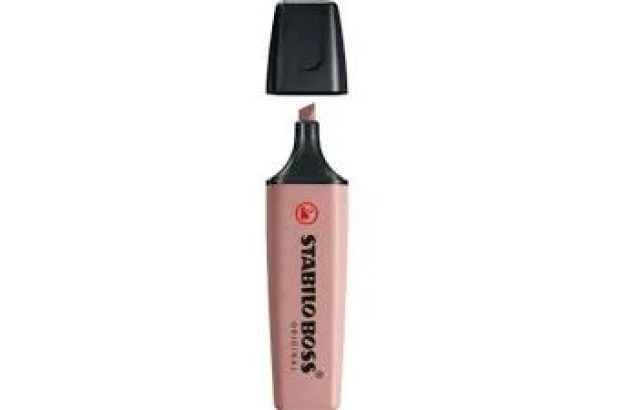 MARCA TEXTO STABILO NATURE COLORS UMBER 70/165 CHANFRADO TRAÇO 2 A 5MM CORES VIBRANTES