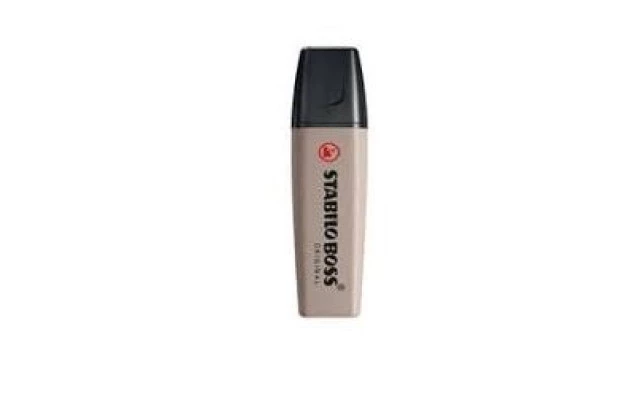 MARCA TEXTO STABILO NATURE COLORS CINZA 70/193 CHANFRADO TRAÇO 2 A 5MM CORES VIBRANTES