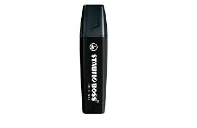 MARCA TEXTO STABILO NATURE COLORS PRETO 70/46 CHANFRADO TRAÇO 2 A 5MM CORES VIBRANTES