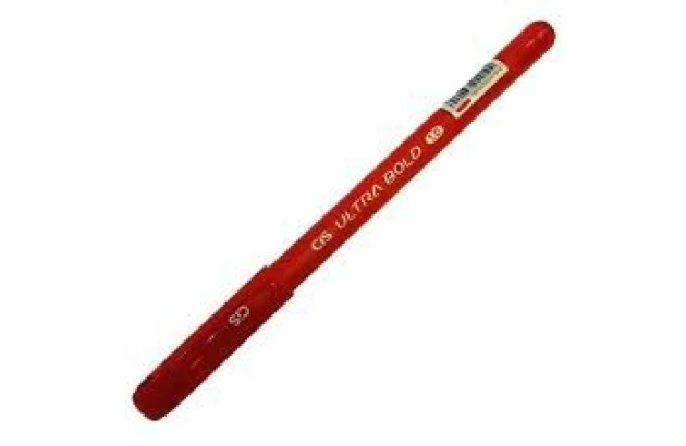 CANETA ESFEROGRÁFICA 1.0 ULTRA BOLD VERMELHA CIS - PONTA AGULHA 2 VEZES MAIS TINTA