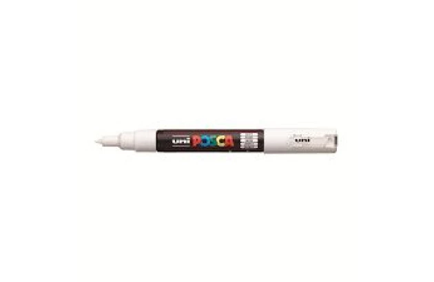 CANETA POSCA PC-1M 0.7MM BRANCA BULLET UNI-BALL