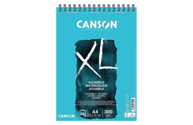 BLOCO CANSON XL BOOK AQUARELA A5 300G/M² 20 FOLHAS | AQUARELLE