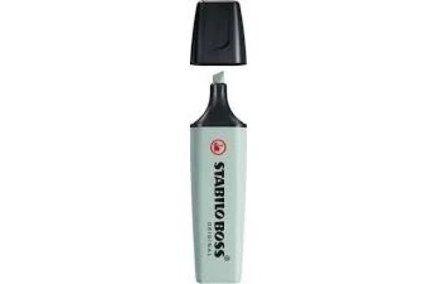 MARCA TEXTO STABILO NATURE COLORS TERRA VERDE 70/163 CHANFRADO TRAÇO 2 A 5MM CORES VIBRANTES