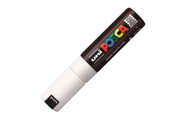 CANETA POSCA PC-7M 14.5 A 5.5 MM BRANCA BULLET UNI-BALL